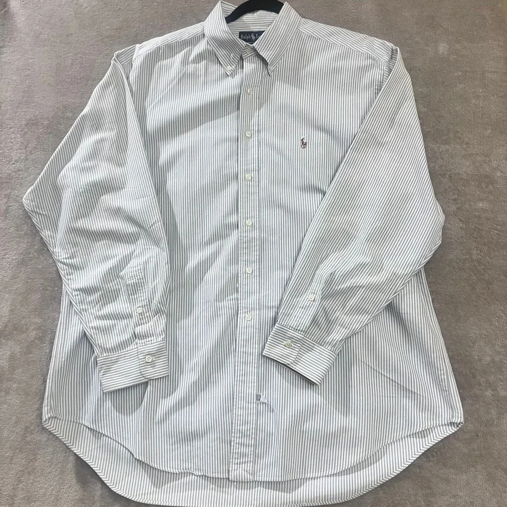 Ralph Lauren Yarmouth Oxford Shirt Mens XL Preppy Business Classic Quiet Luxury
